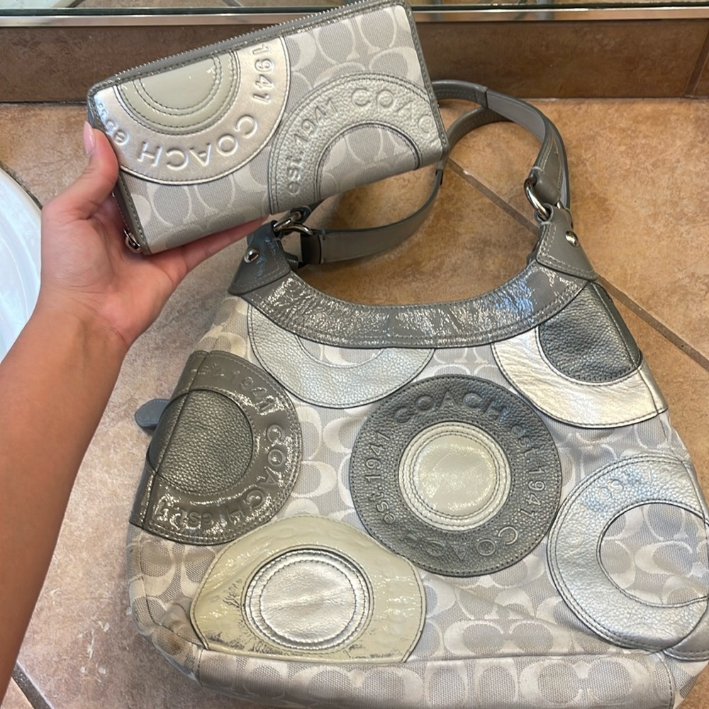 coach 1941 purse, gently used, with matching clutch
